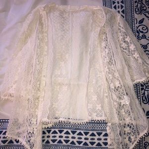 White Lace Kimono
